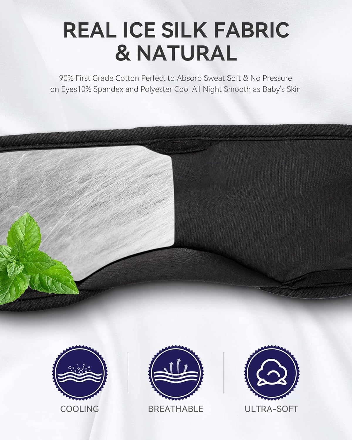 MUSICOZY real ice silk fabric for cooling comfort